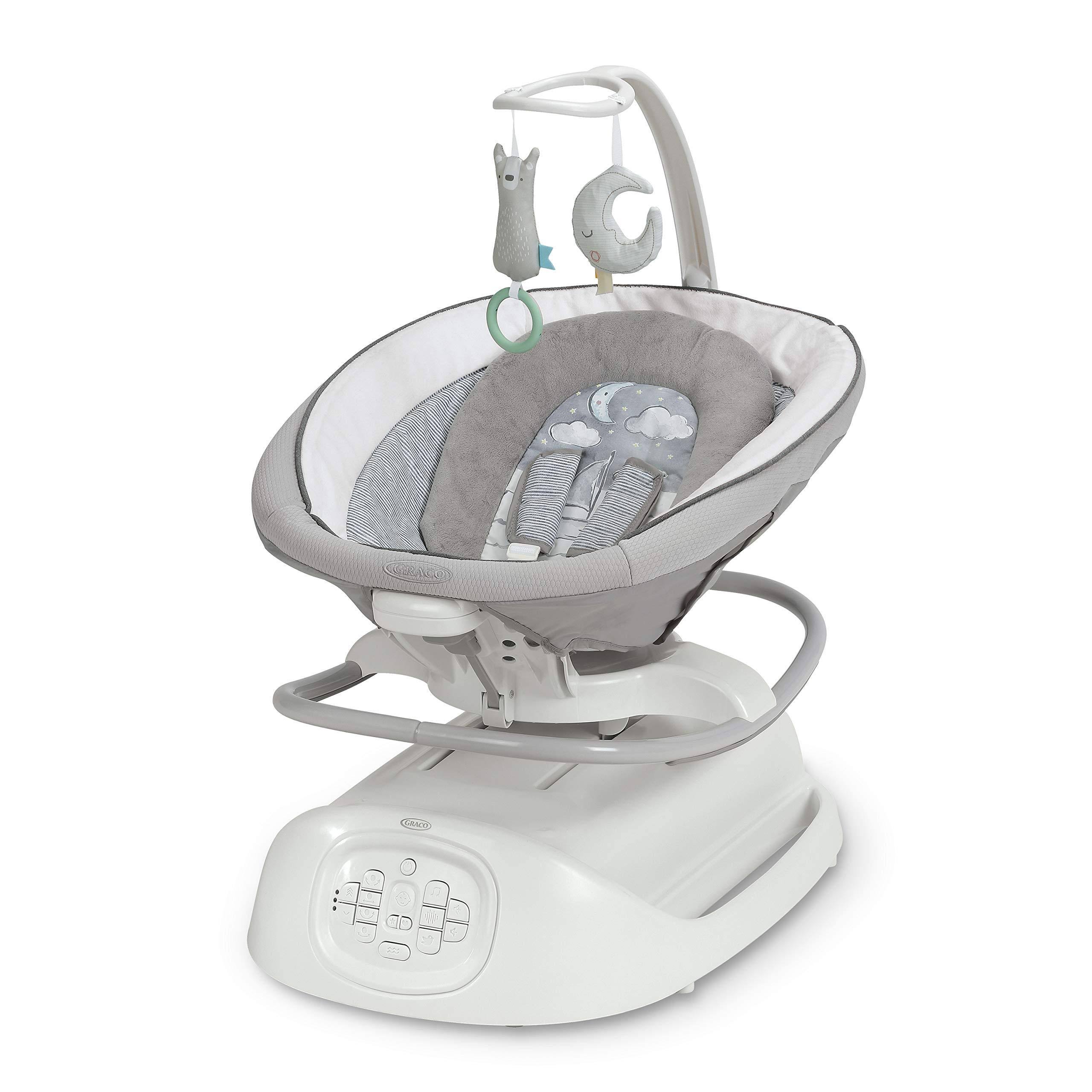 Graco Sense2Soothe Baby Swing with Cry Detection Technology, Gray