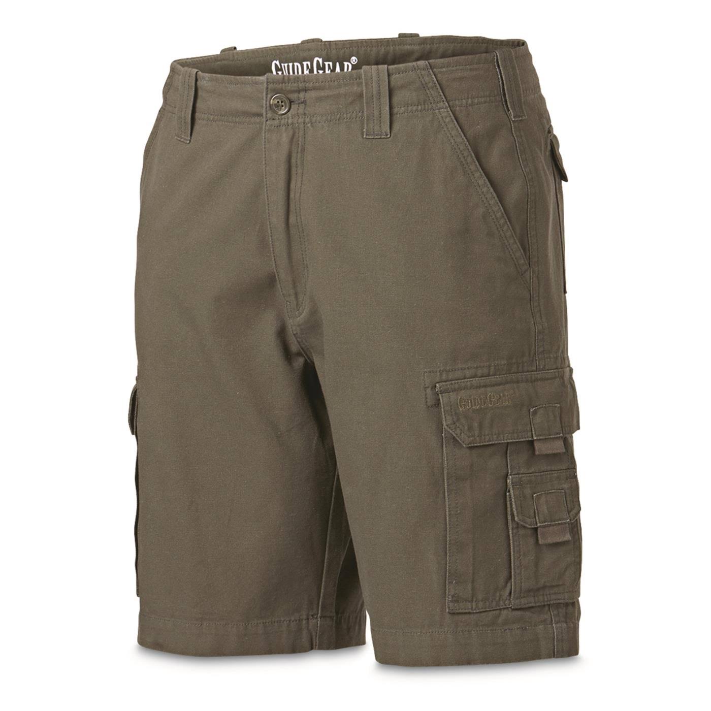 Guide Gear Men&s Outdoor Cargo Shorts, Male, w50 L6, British Khaki