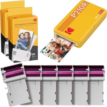 Kodak Mini 2 Retro Portable Instant Photo Printer, Wireless - Black