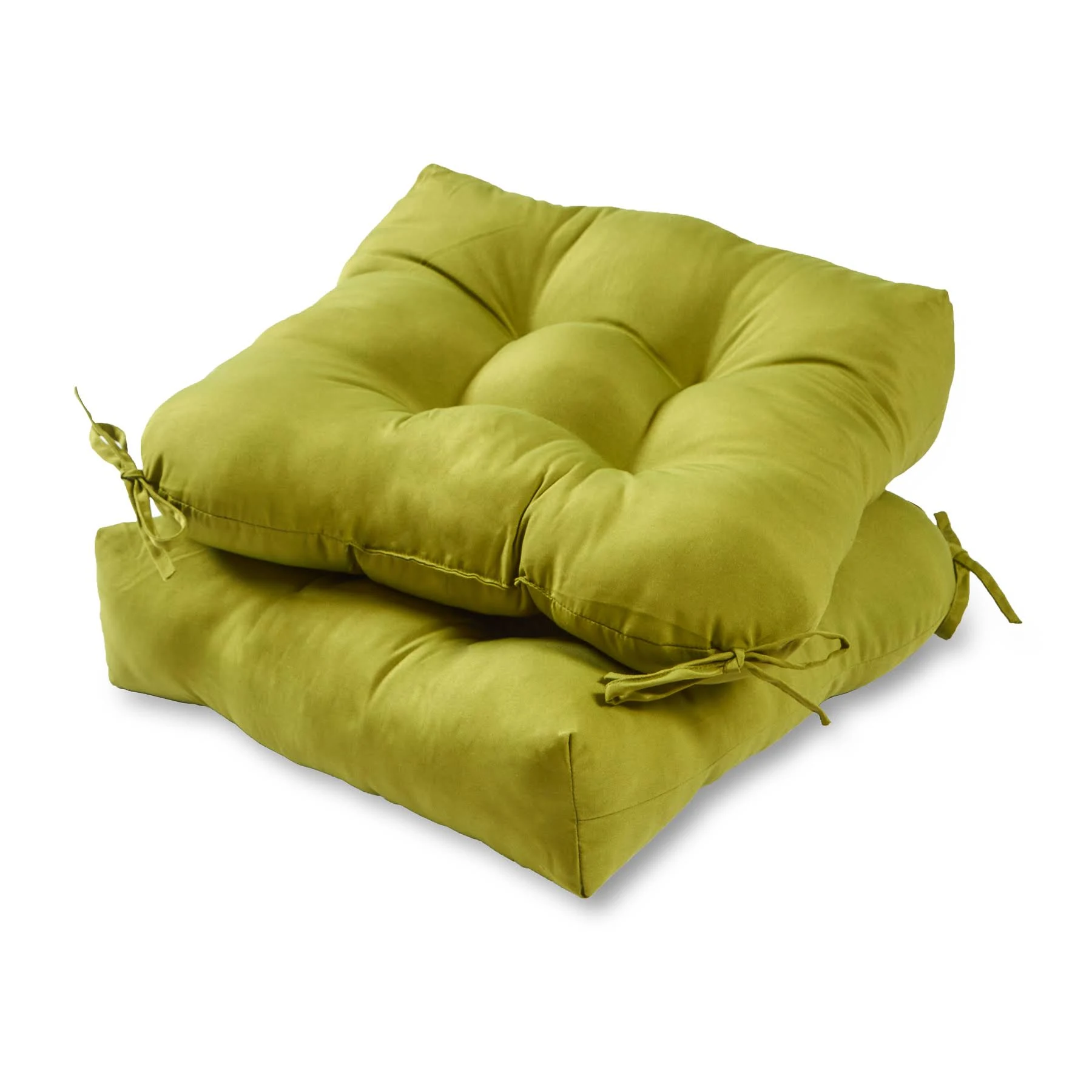 Greendale Home Fashions 20-inch Outdoor Chair Cushion Set of 2 Kiwi