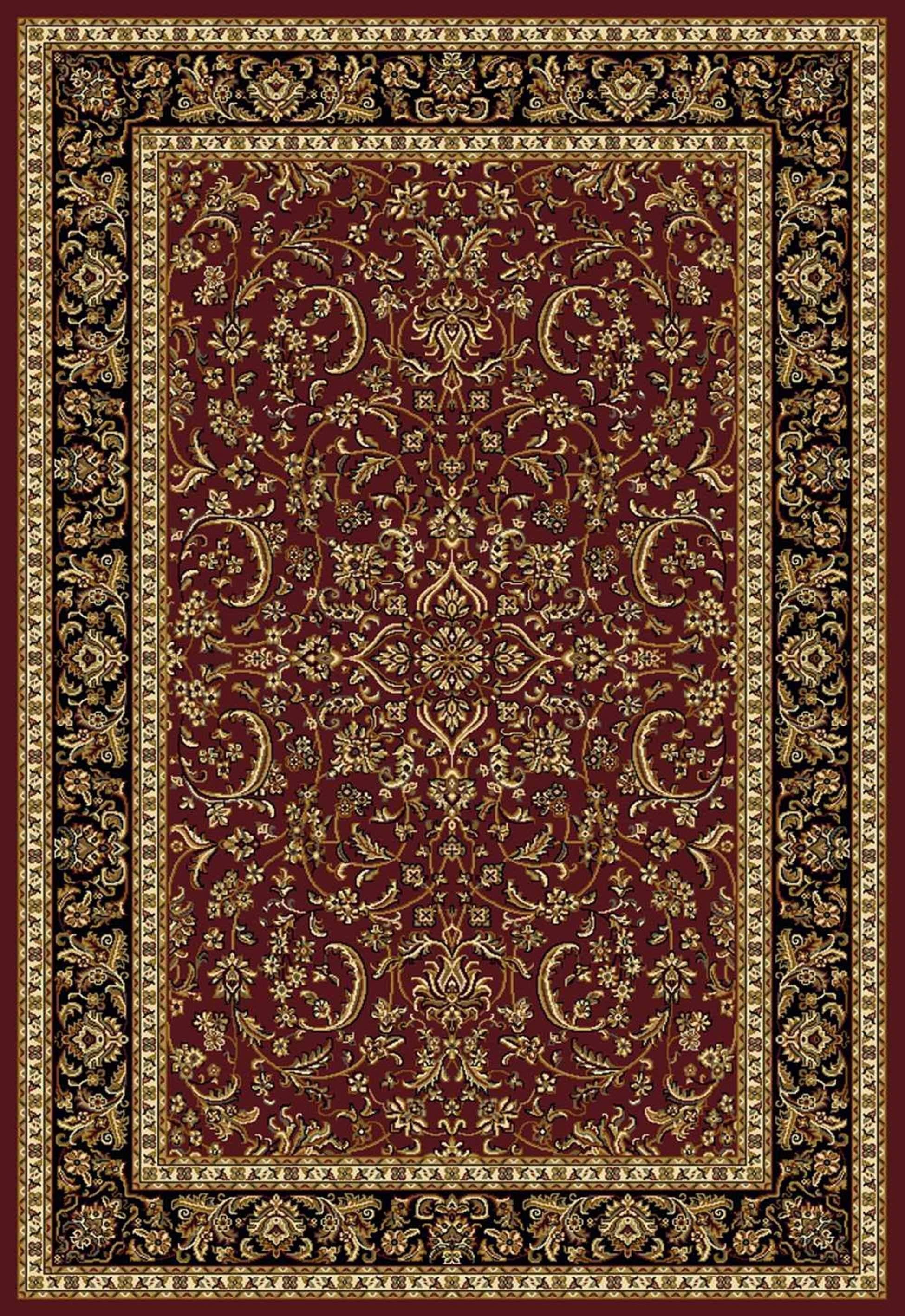 Radici USA Noble 1318 5&3x22 Round Burgundy Area Rug