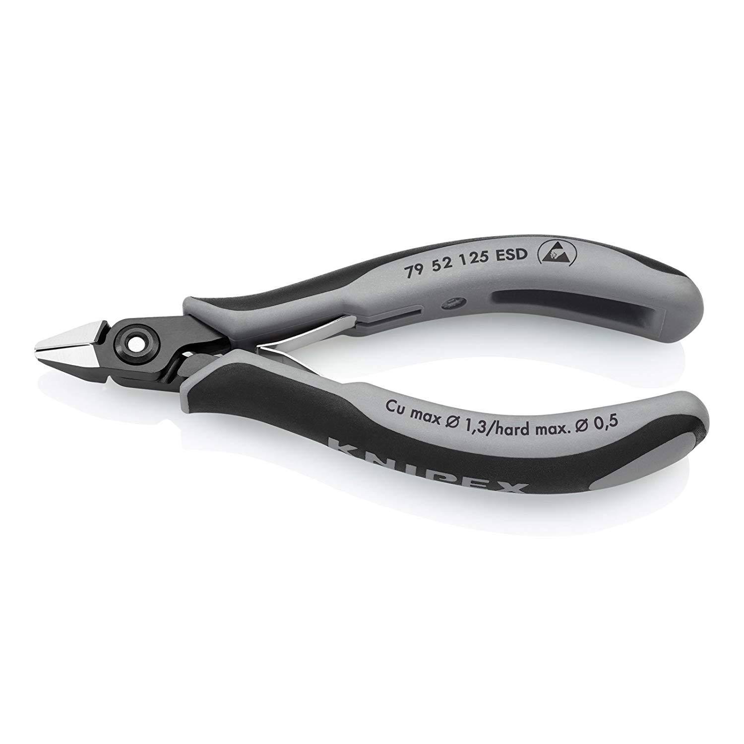Knipex 79 52 125 ESD Precision Diagonal Cutters, 5 in.