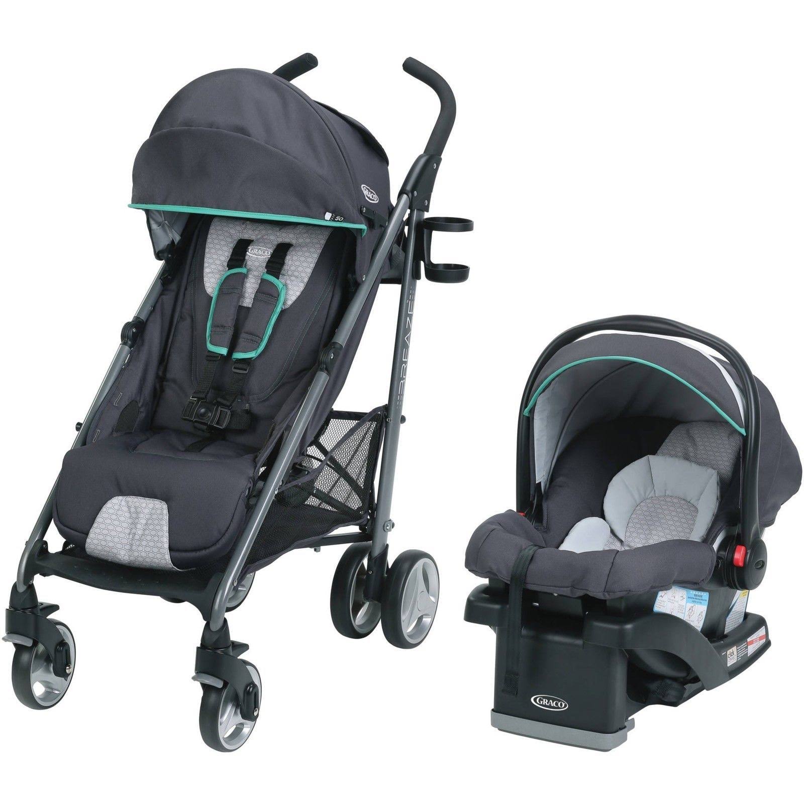 Graco Breaze Basin Style Click Connect Travel System Stroller, Black