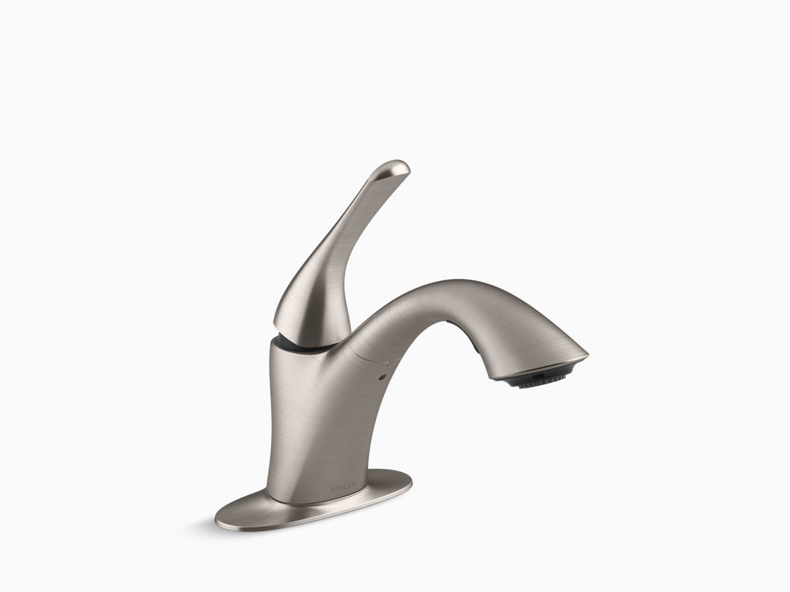 Mistos Single-Handle Pull-Out Laundry Utility Faucet in Vibrant Stainless