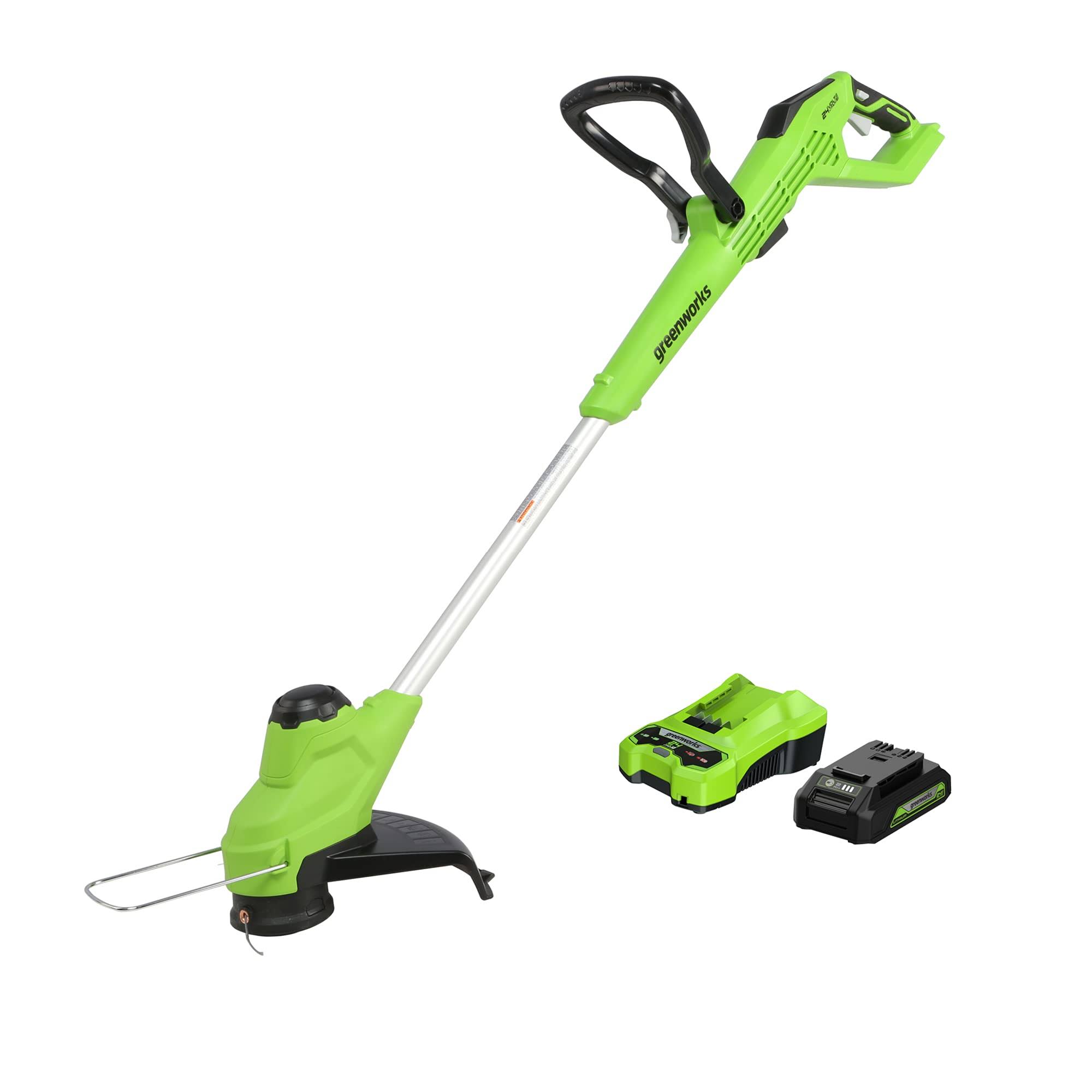 Greenworks 24V 12x22 TorqDrive String Trimmer, 2Ah USB Battery and Charger Included ST24B212