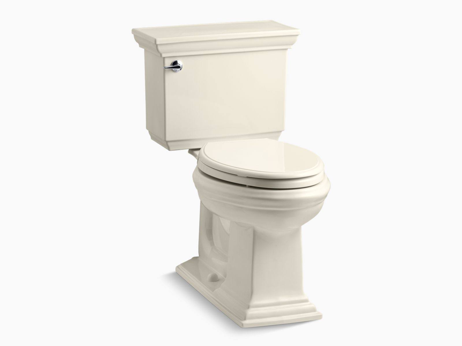 Kohler K-3819 Memoirs Stately 1.6 GPF Two-Piece Elongated Comfort Height Toilet Almond