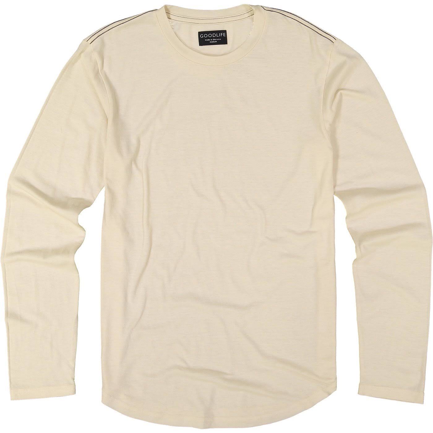 Goodlife Tri-Blend L/S Scallop Crewneck T-Shirt | Seed
