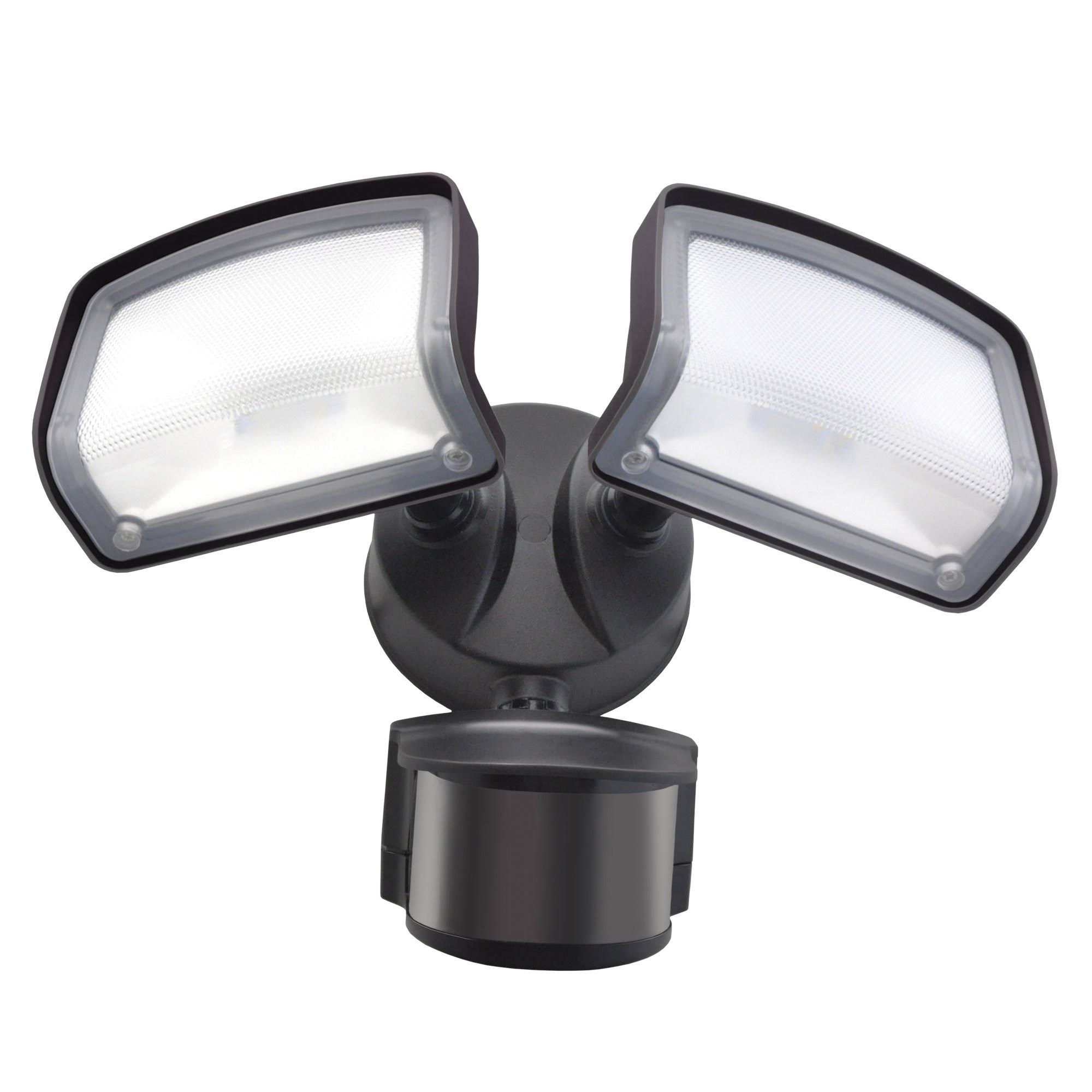 Good Earth Lighting Downfire Two Head Motion Security and Area Flood Light - Day