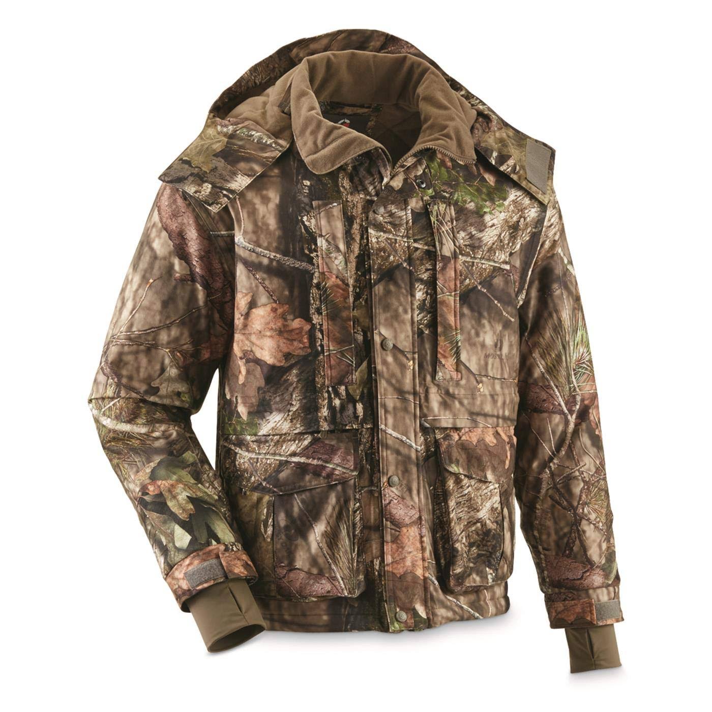 Guide Gear Men&s Guide Dry Hunt Parka Waterproof Insulated, Mossy Oak Break-Up Country, XL