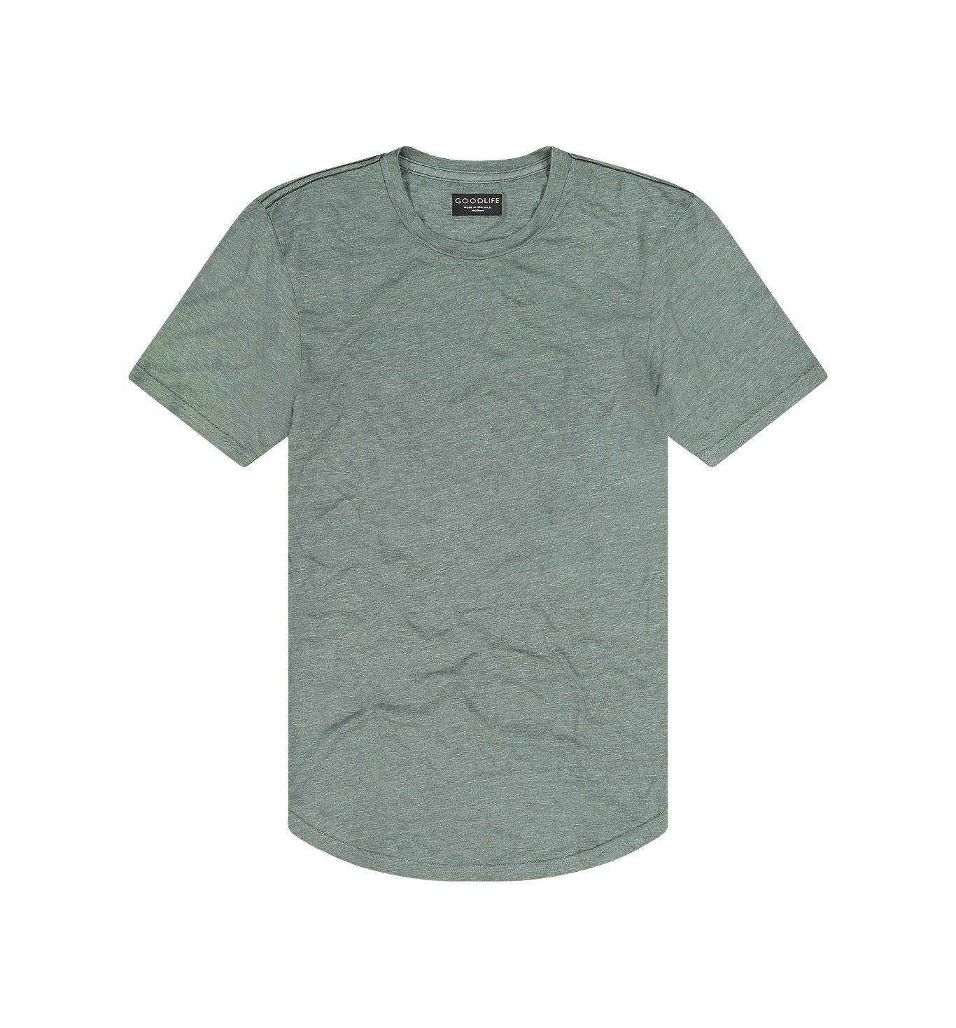 Goodlife Men&s Tri-Blend Scallop Crewneck T-Shirt | Laurel