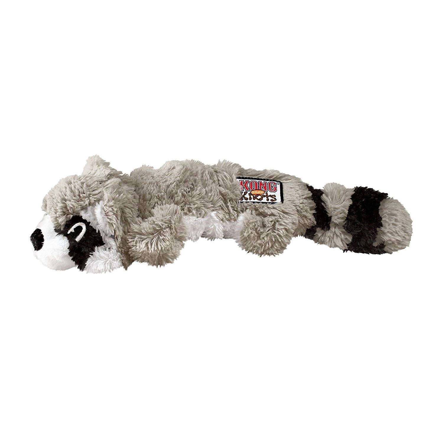 Kong Scrunch Knots Raccoon Dog Toy, Medium/Large