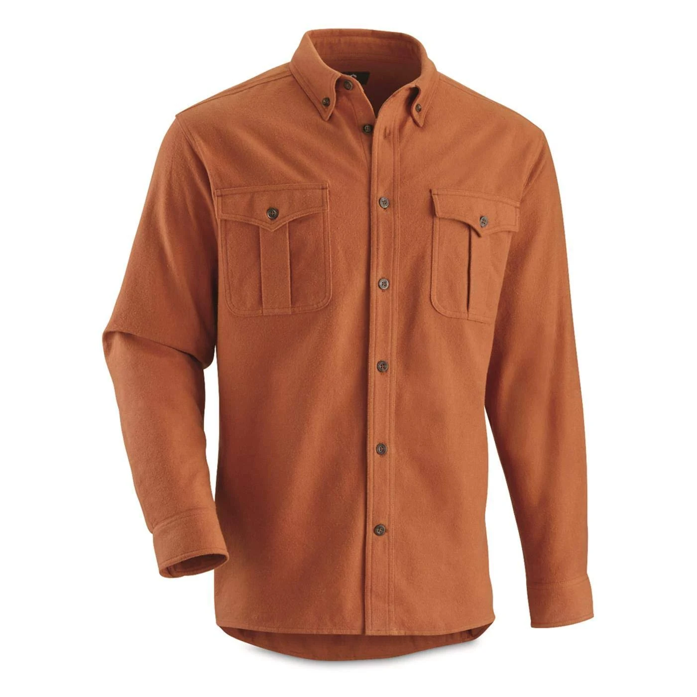 Guide Gear Men&s Cotton Chamois Shirt, Size: 3XL, Adobe