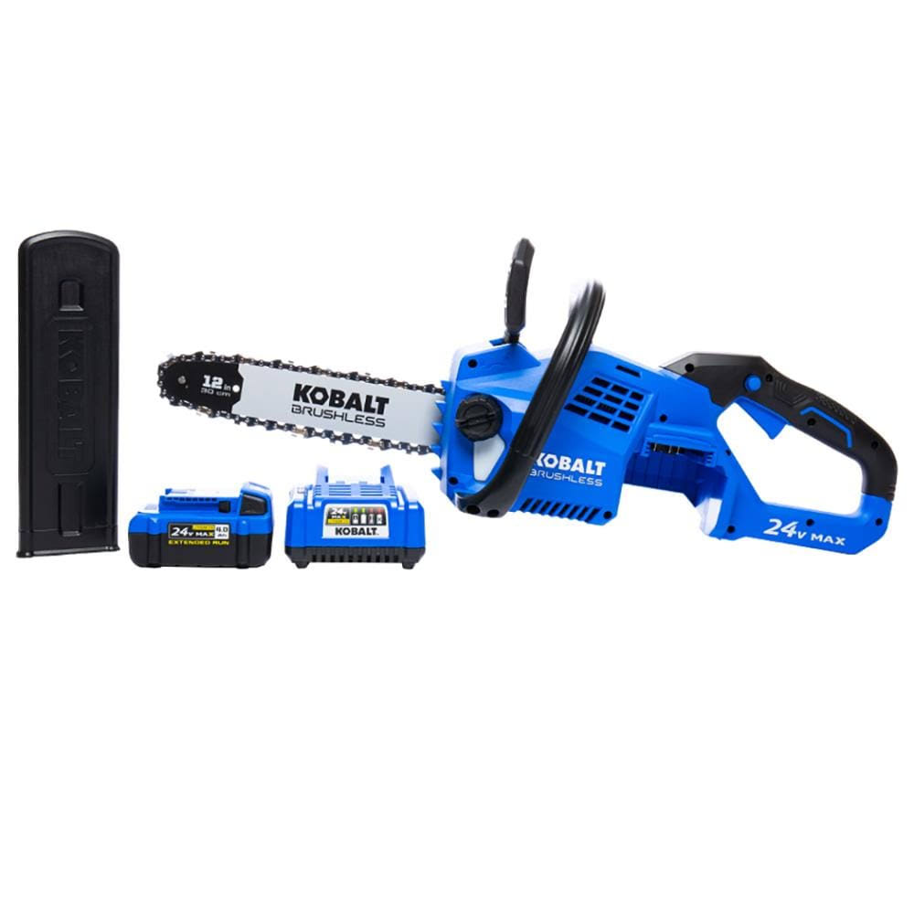Kobalt 24-Volt Lithium Ion 12-in Cordless Electric Chainsaw (1-Battery Included) KCS 1224A-03