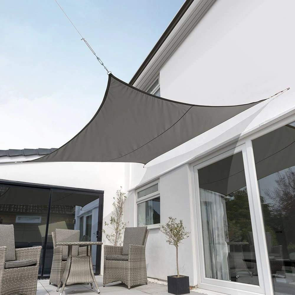 Kookaburra 11ft 10x22 Charcoal Waterproof Woven Square Sail Shade