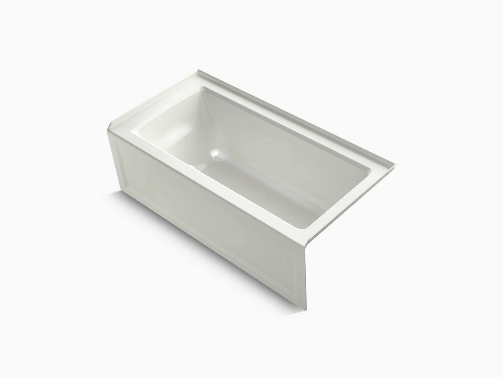 Kohler K-1946-RA-NY Dune Archer 60 inch x 30 inch Alcove Bath with Integral Apron Tile Flange and Right Hand Drain