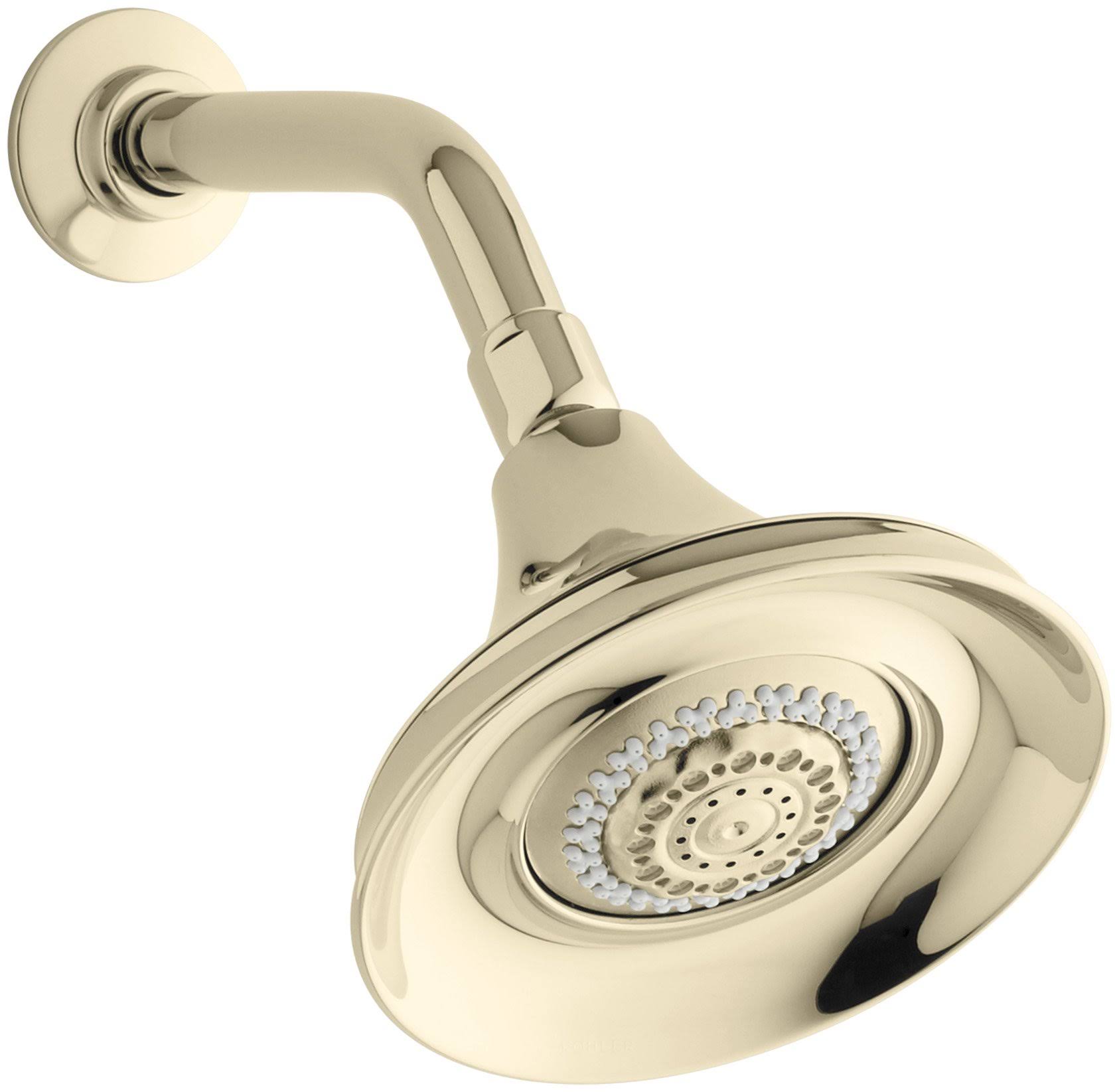 Kohler K-10284-AF Forte Multifunction Showerhead, Vibrant French Gold