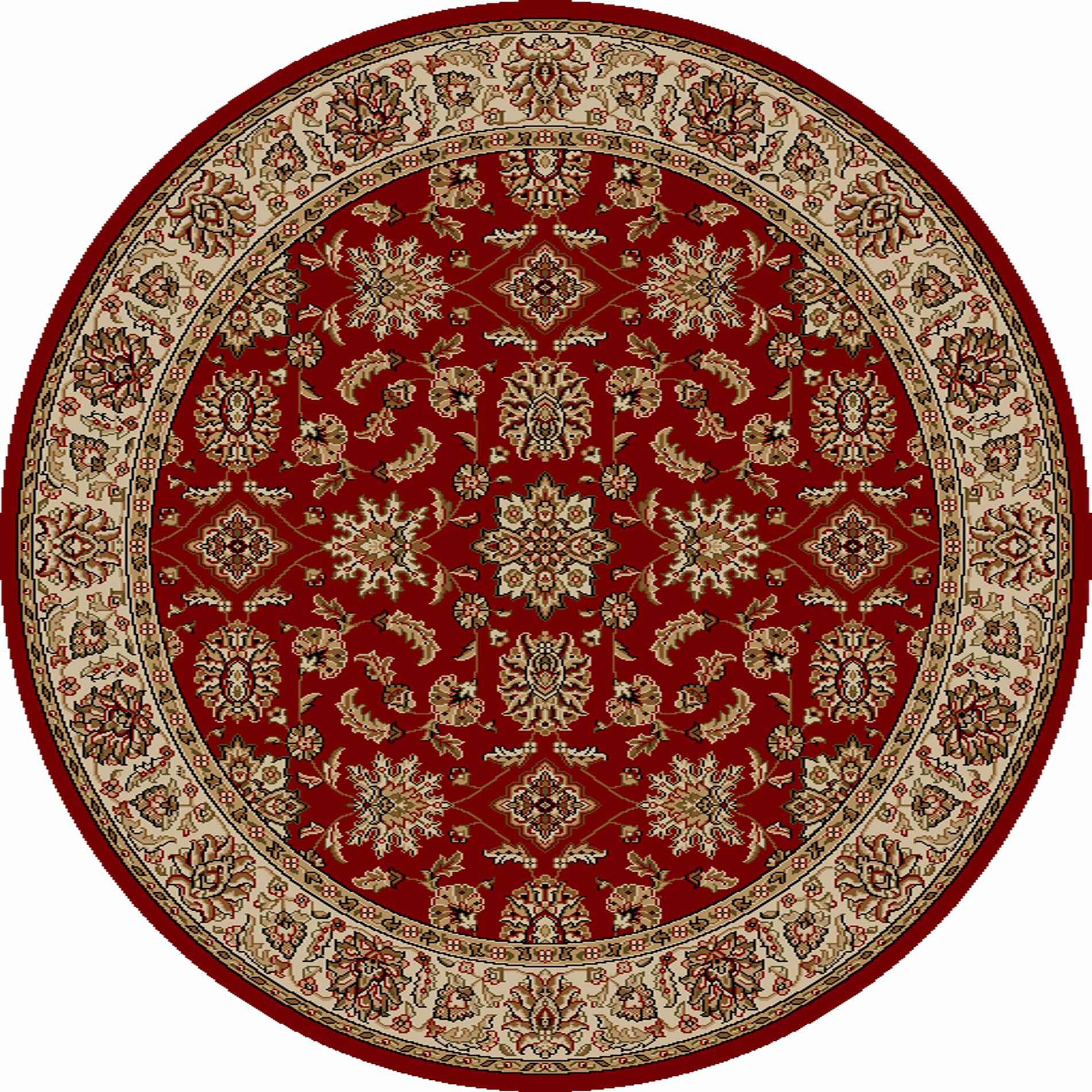 Radici USA Como Red 5&3x22 Round Area Rug