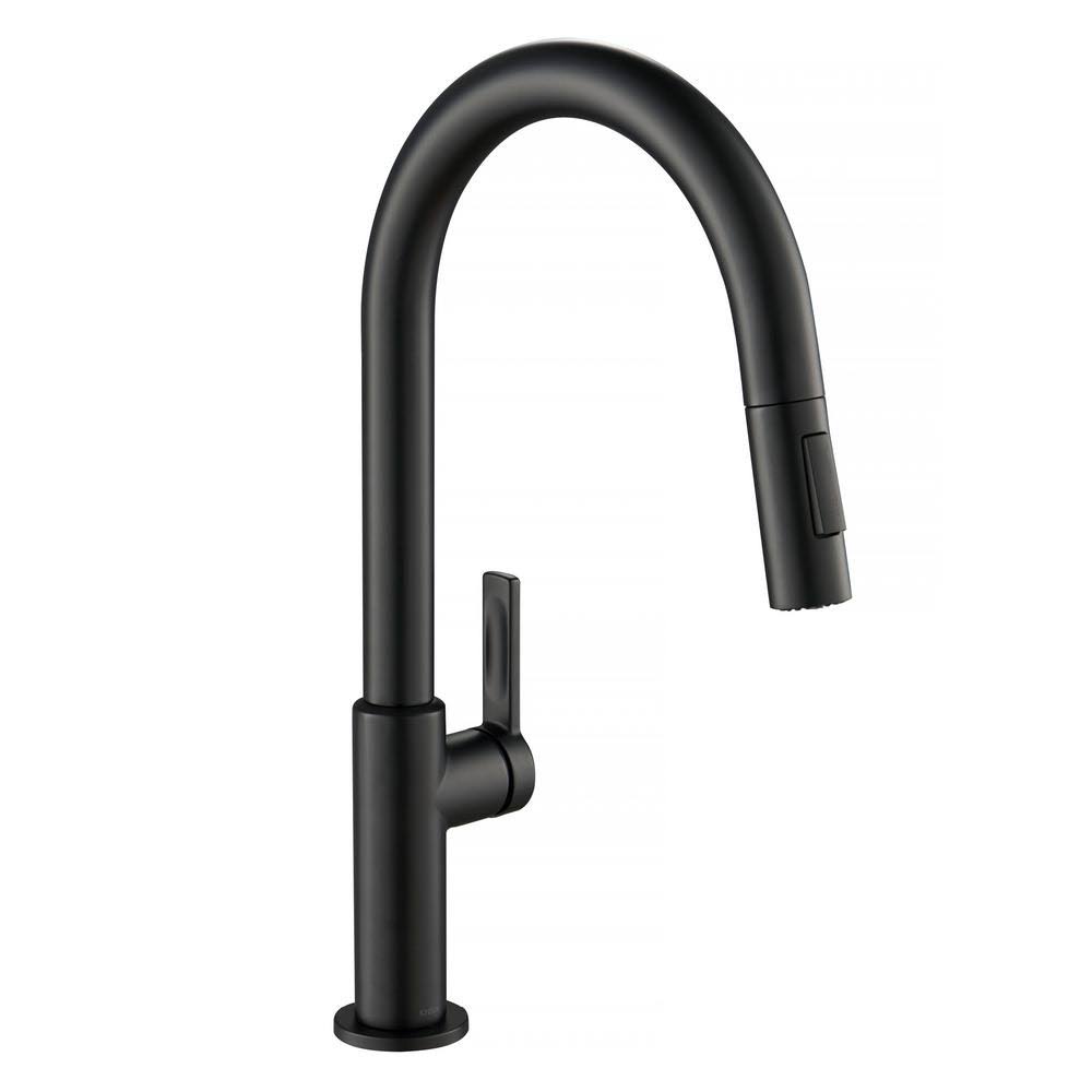 Kraus KPF-2820MB Oletto Single Handle Pull-Down Kitchen Faucet Matte Black