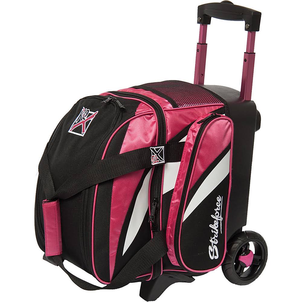 Cruiser Single Roller Bowling Ball Bag - Pink/White/Black