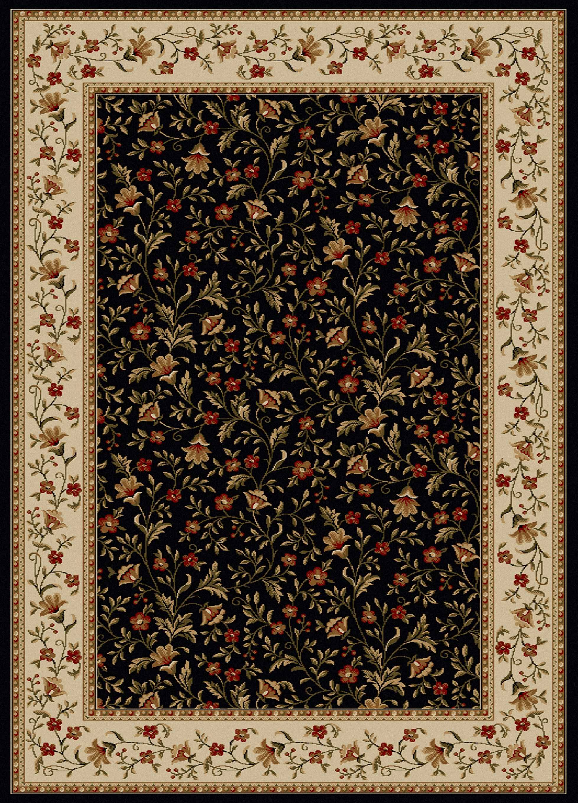Radici Como 1593 7&9x22 x 11&0x22 Black Area Rug