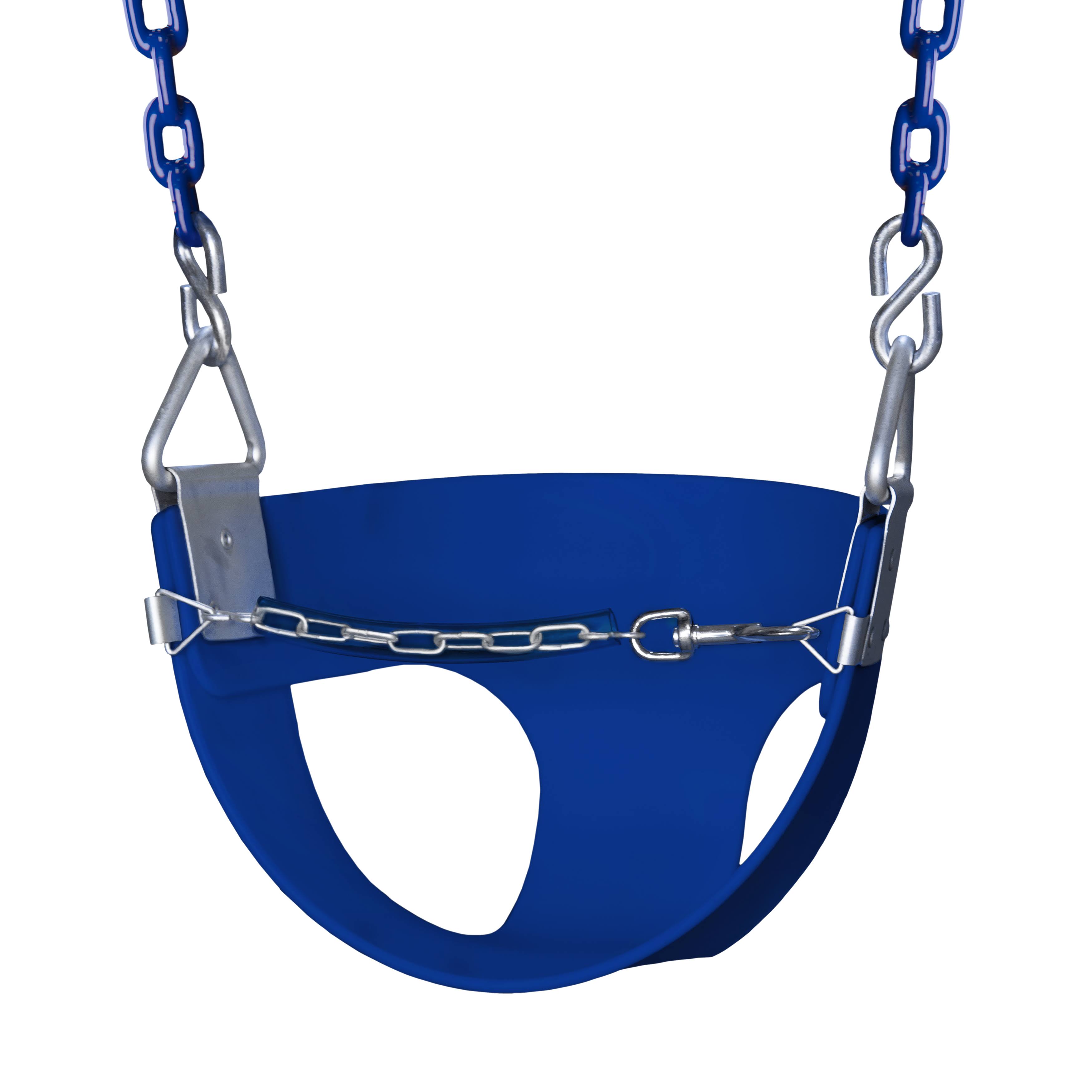 Gorilla Playsets Half Bucket Toddler Swing (Blue)