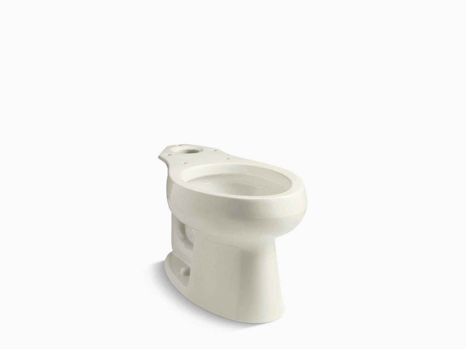 Kohler K-4198-96 Wellworth Elongated Toilet Bowl - Biscuit