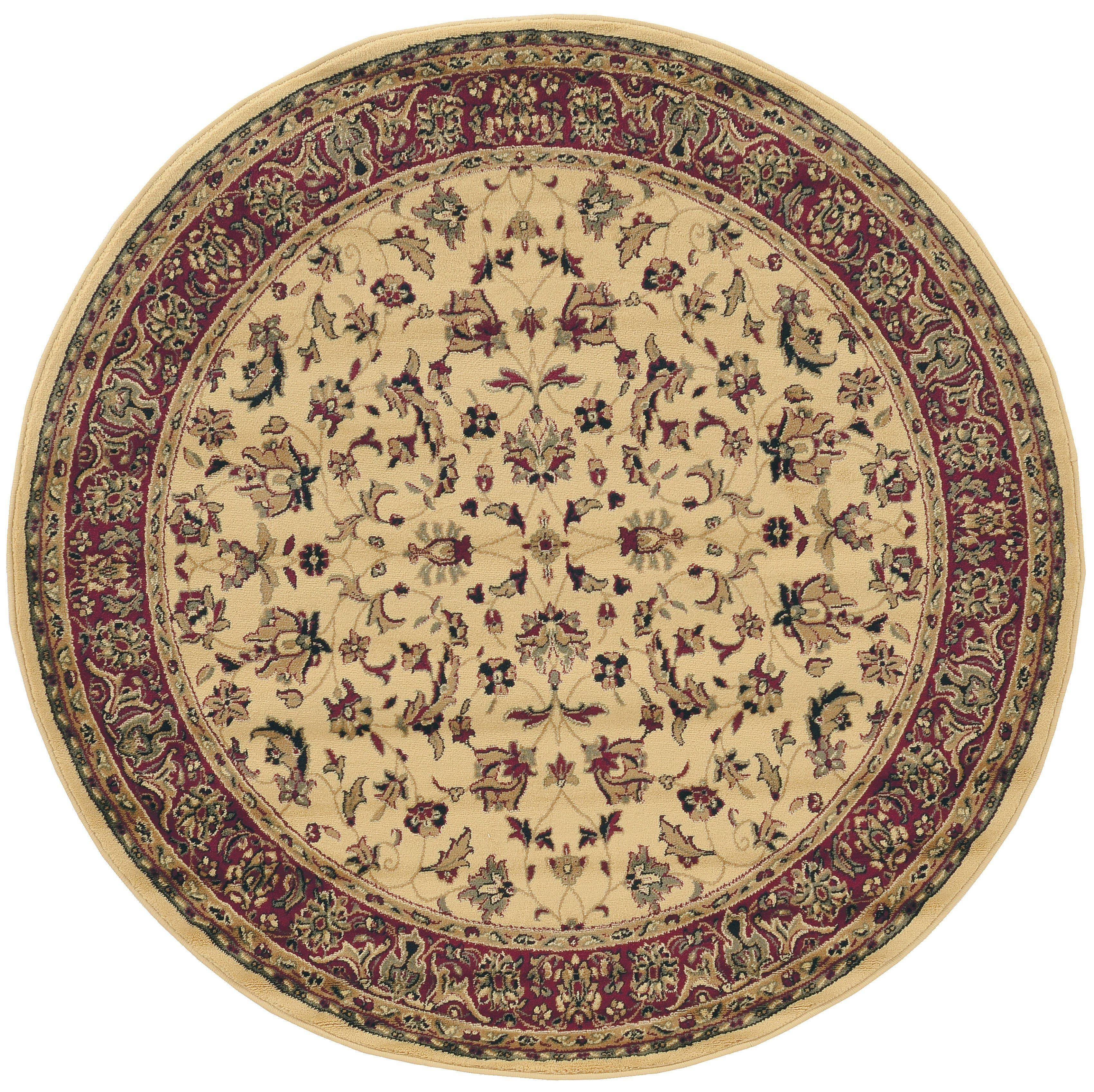 Radici USA Castello 953 5&3x22 Round Ivory Area Rug
