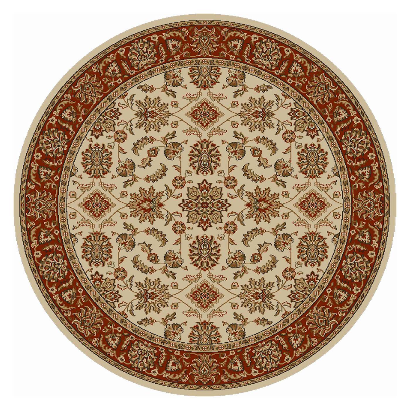 Radici USA Como 1592 Ivory/Brick Area Rug 8& Round