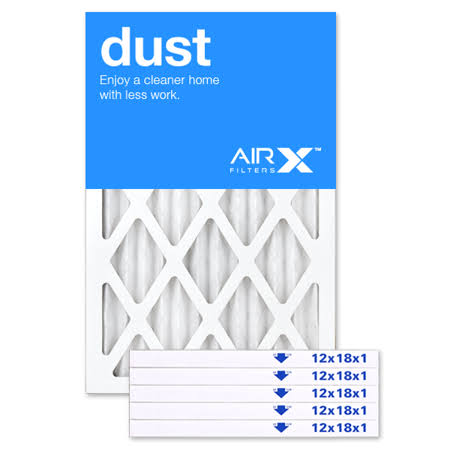 AIRx Filters Dust 12x18x1 Air Filter MERV 8 AC Furnace Pleated Air Filter Replacement Made in The USA
