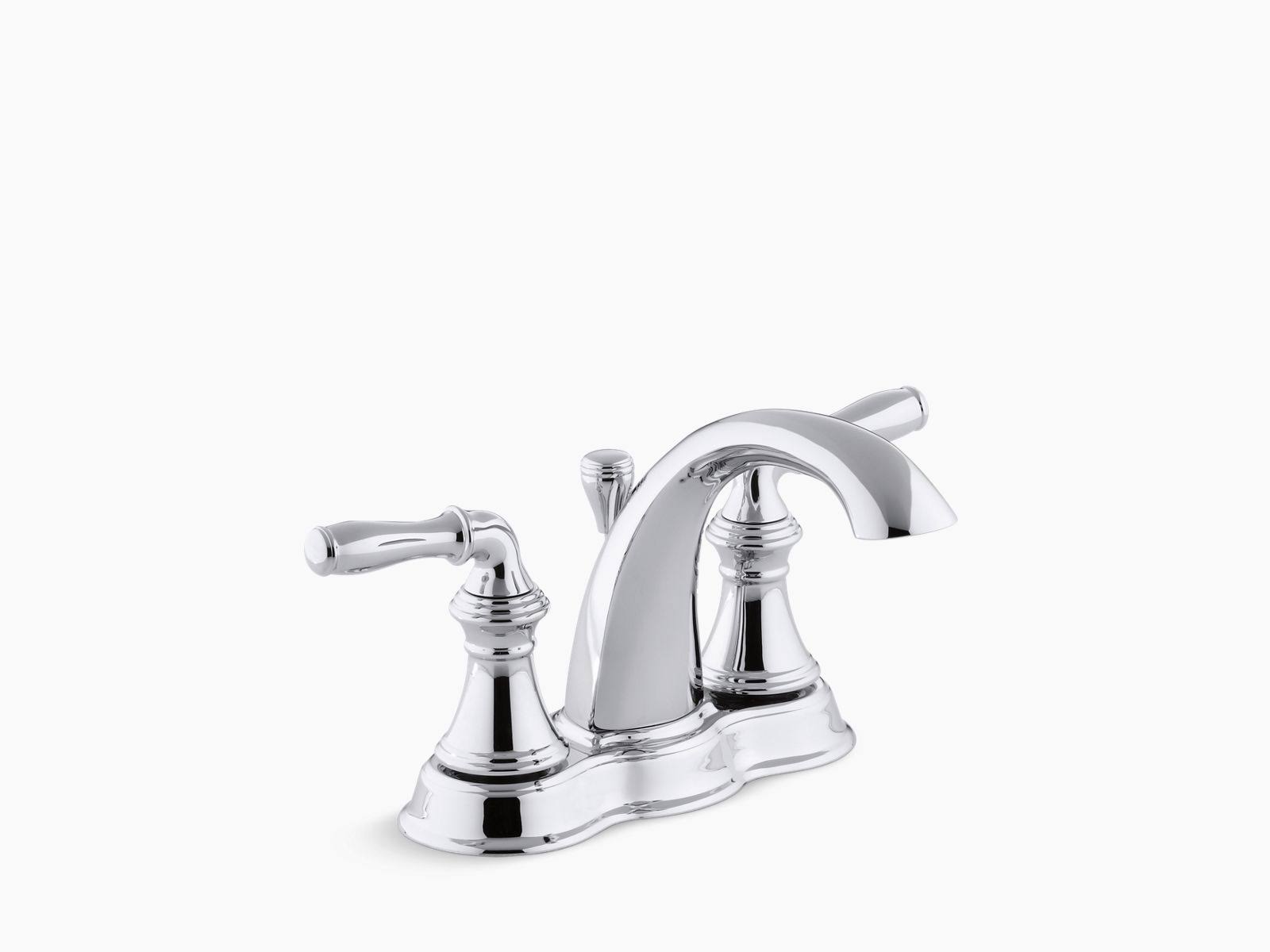 Kohler K-393-N4-CP Polished Chrome Devonshire Centerset Bathroom Faucet