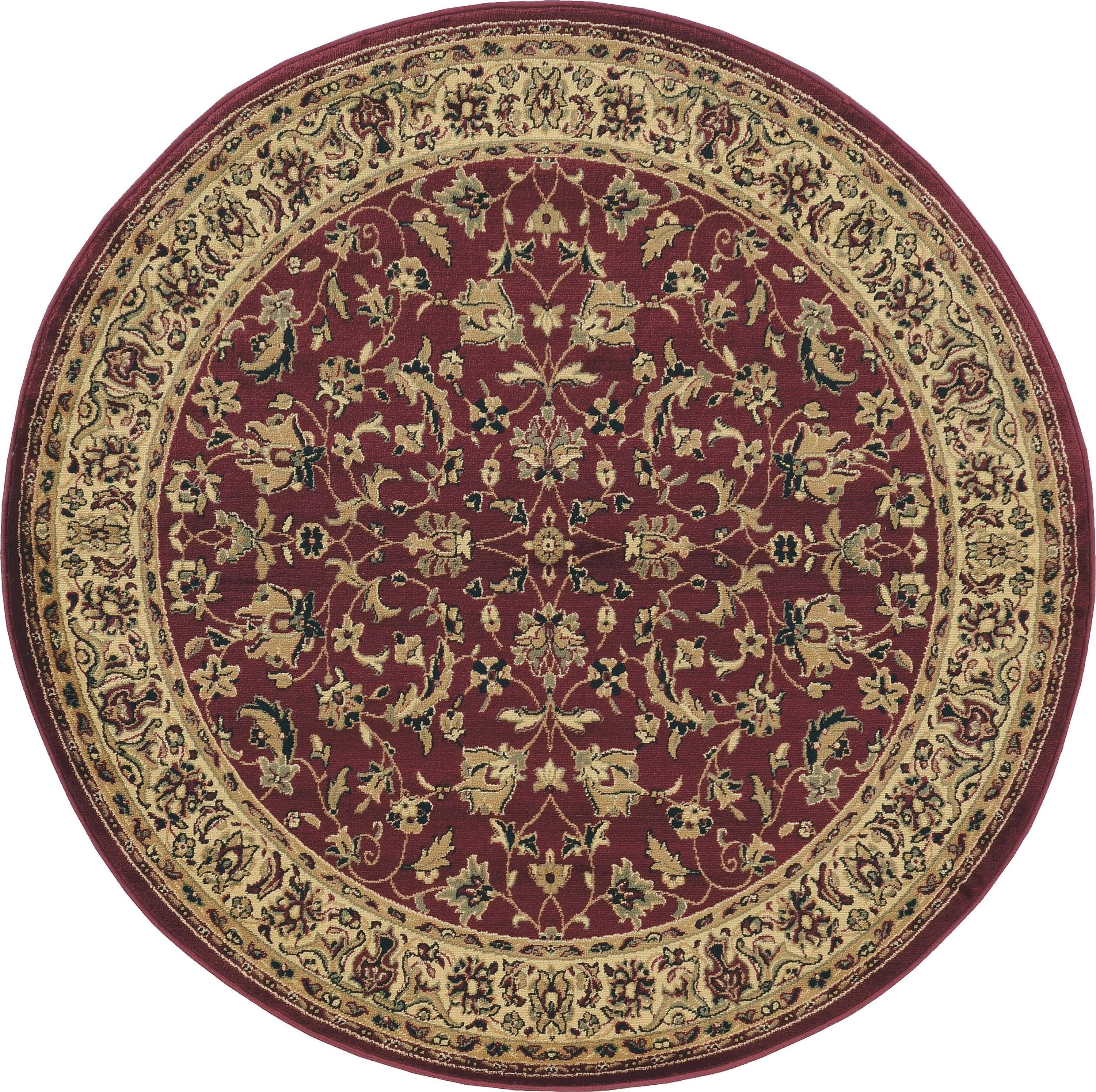 Radici Castello 953 Burgundy Area Rug