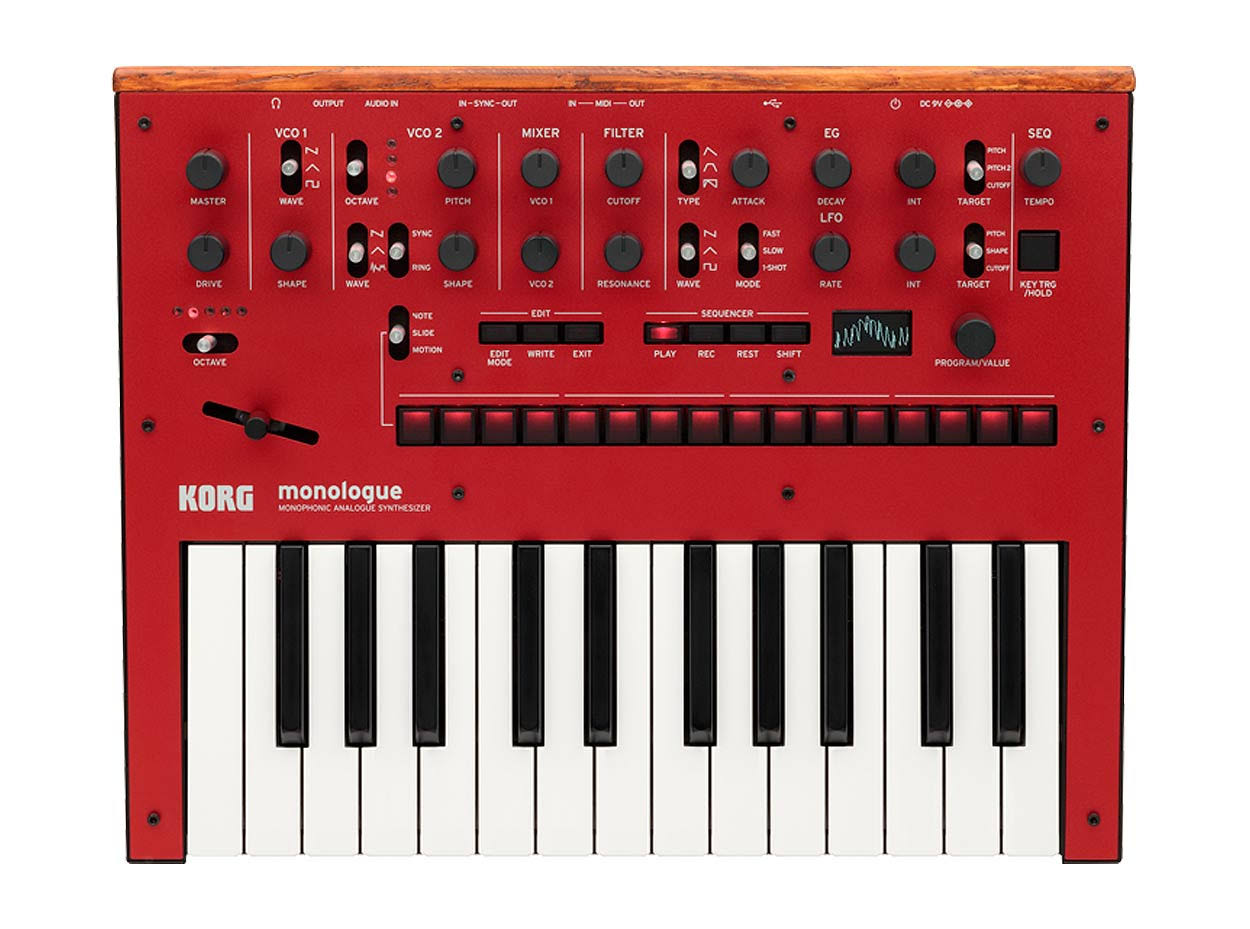 Korg Monologue 25-Key Monophonic Analog Synthesizer (Red)