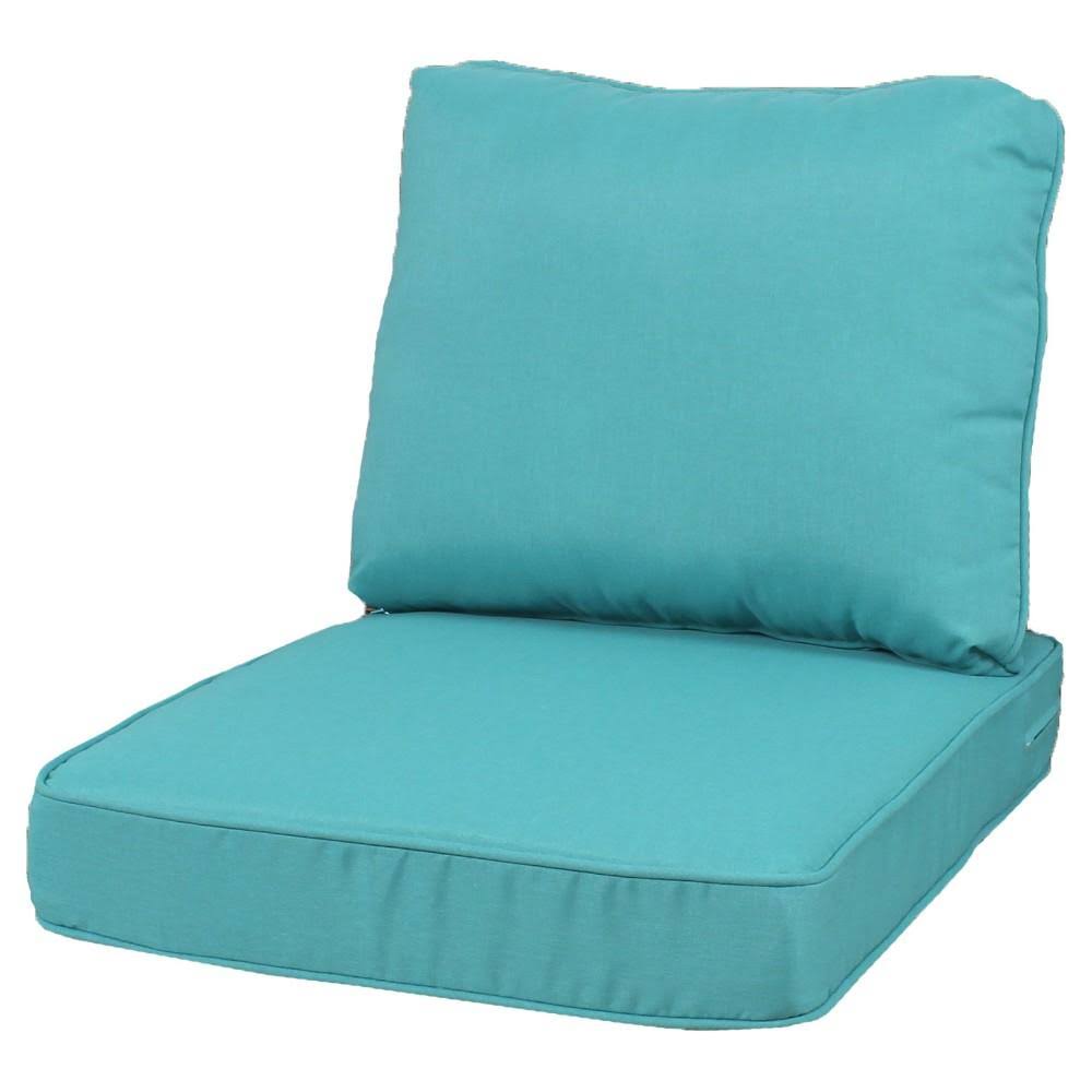 Rolston Turquoise Seat and Back Chair Cushion