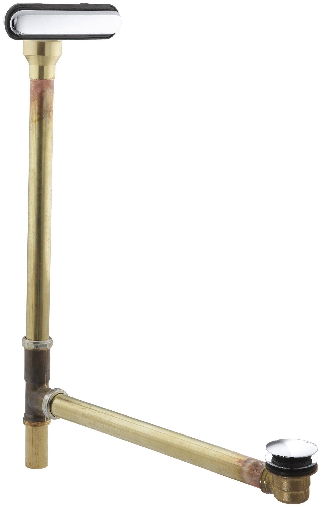 KOHLER K-7271-CP Clearflo Slotted Overflow Brass Bath Drain, Polished Chrome