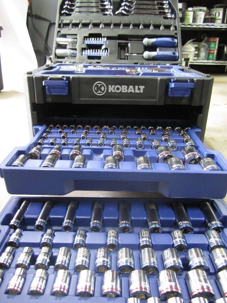 Kobalt 227-Piece Standard Metric Mechanics Tool Set with Case 85183