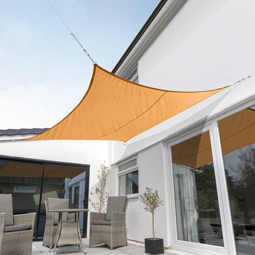 Kookaburra 17ft 9x22 Orange Waterproof Woven Square Sail Shade