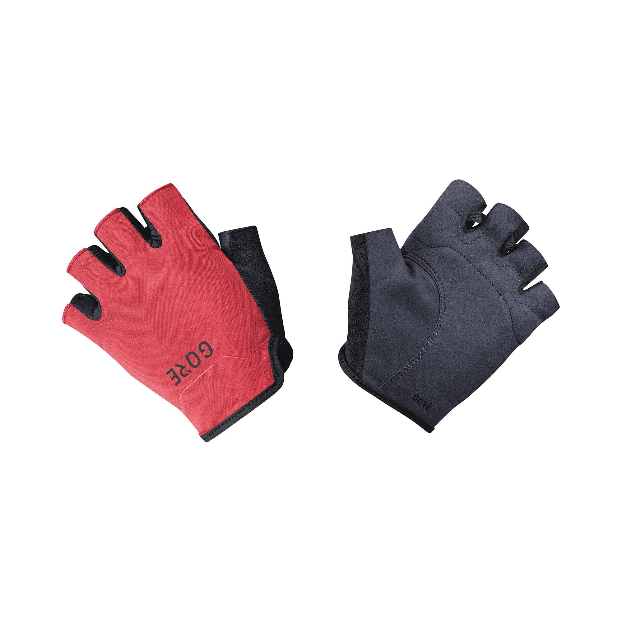 Gore Wear C3 Short Finger Gloves - Black/Hibiscus Pink - X-Small
