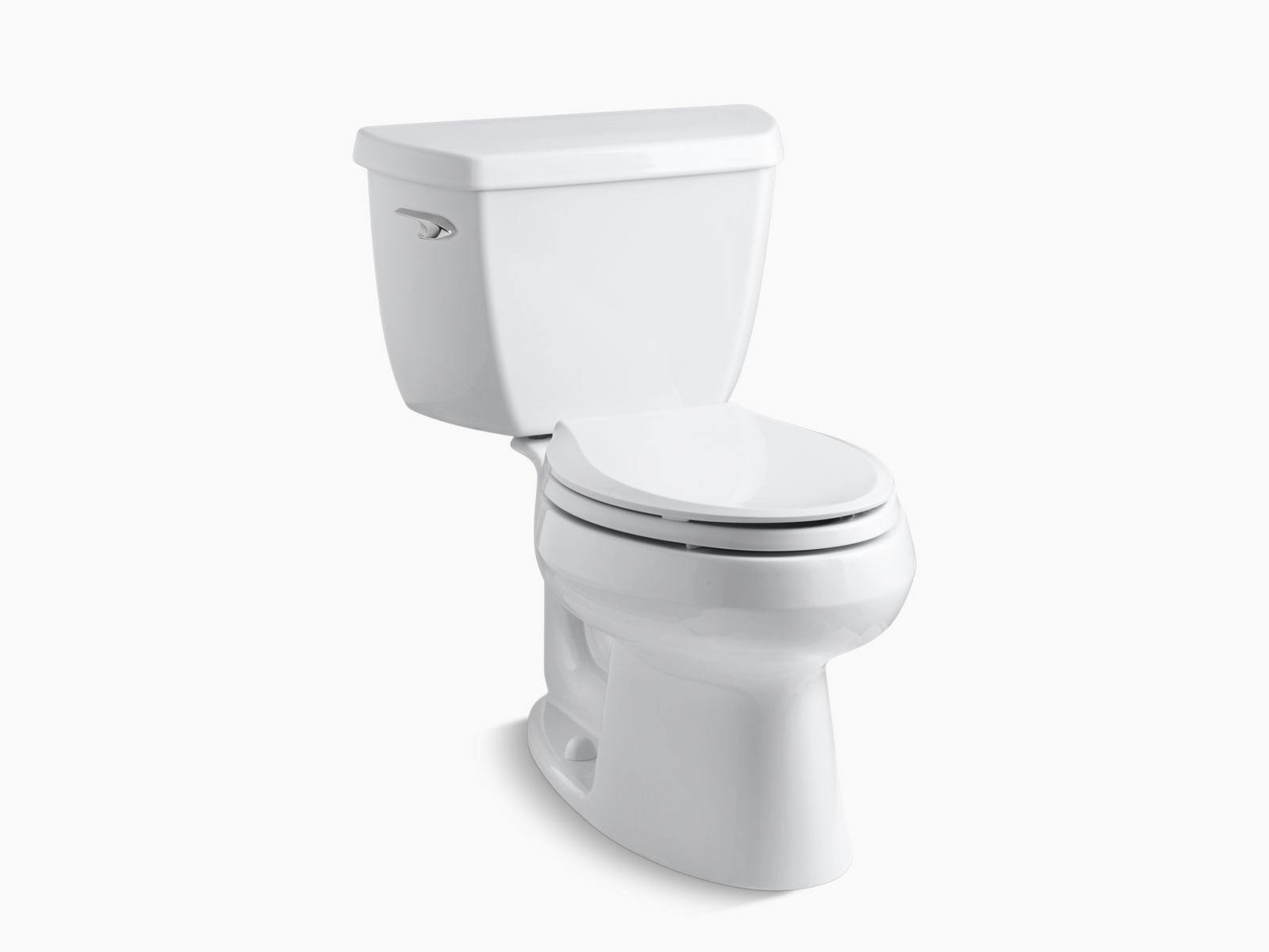Kohler K-3575 &Wellworth& Classic Two-Piece Elongated 1.28-GPF Toilet (White)