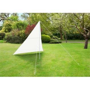 Kookaburra Sail Shade Portable 3M Triangle Ivory Wind Break Sun Beach Sun Protection Shade