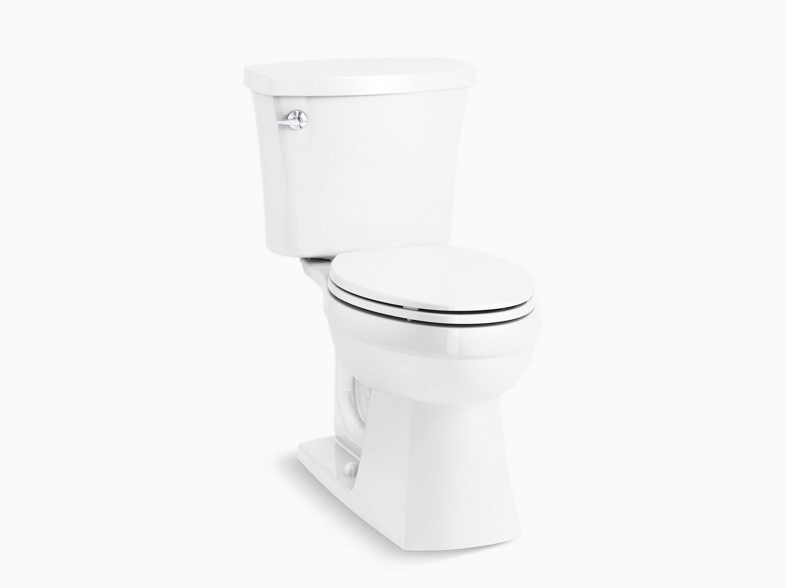 Kohler Elliston White WaterSense Elongated Comfort Height 2-Piece Toilet 12-in Rough-In Size (ADA Compliant)