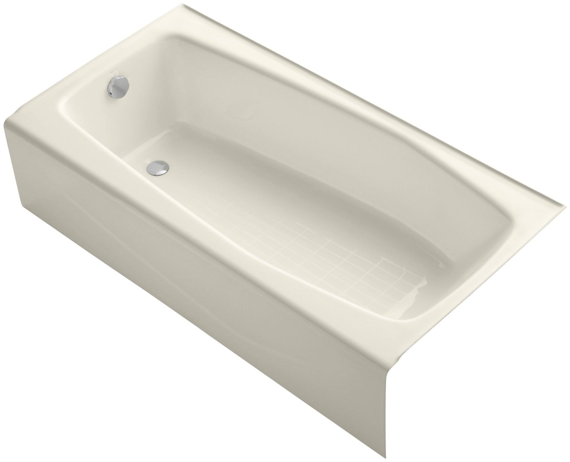Kohler K-715-47 Villager Bath with Left-Hand Drain, Almond