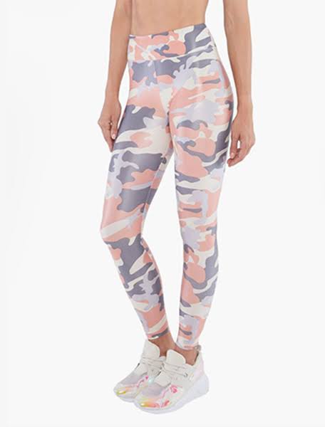 Koral Women’s Lustrous High Rise Legging Rose Quartz/Camo - Large
