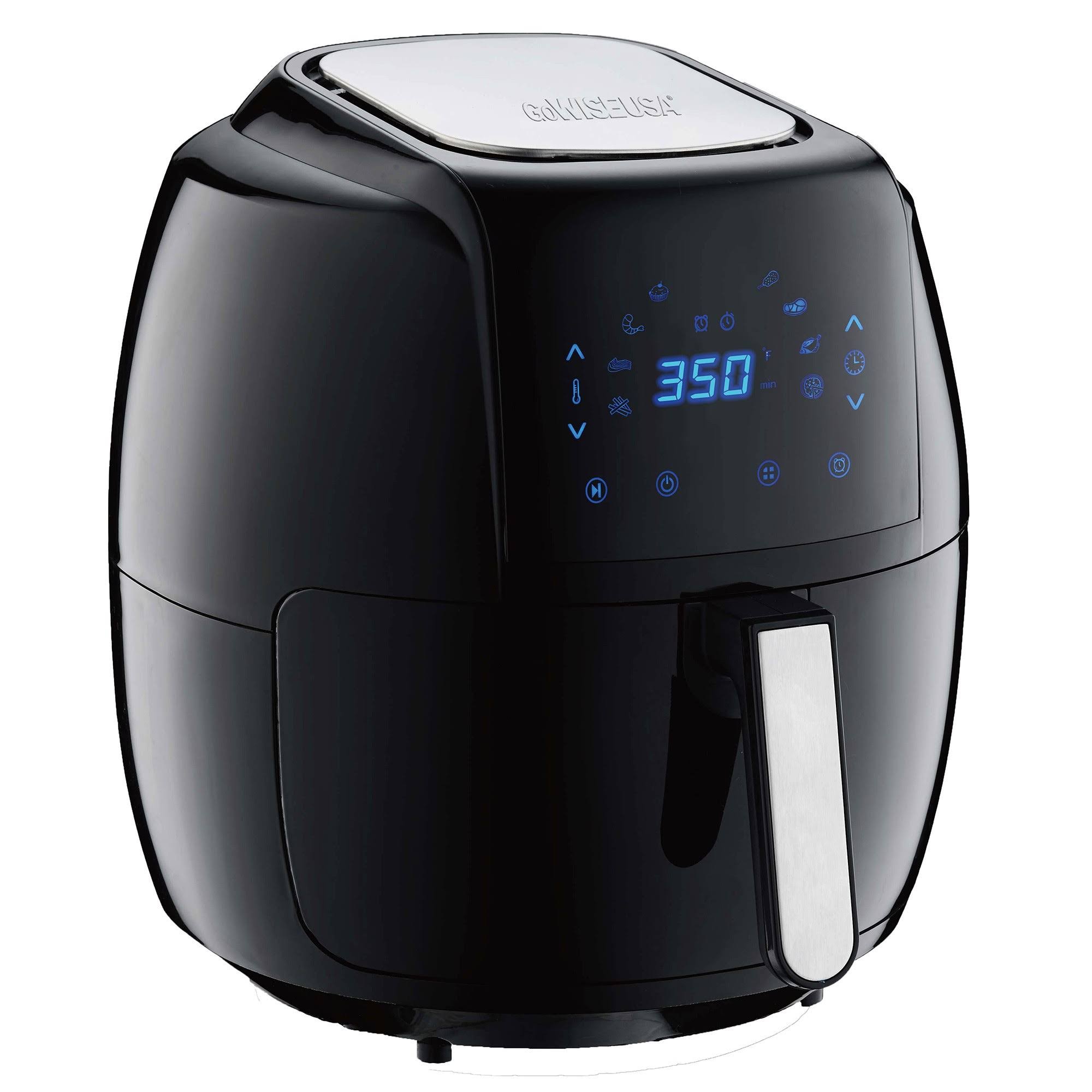 GoWISE USA Gw22931 8-in-1 Digital Air Fryer with Recipe Book, 7-qt, Black
