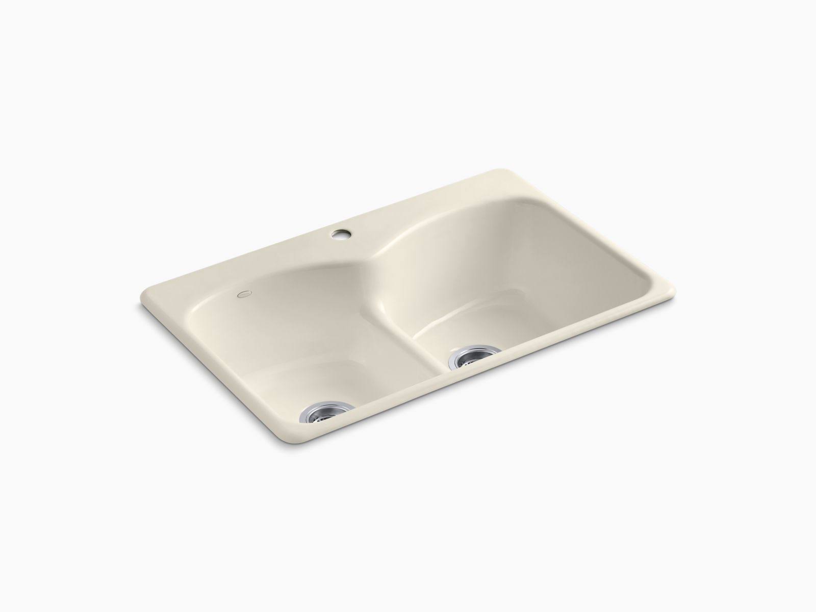 Kohler K-6626-1-47 Langlade Kitchen Sink Almond