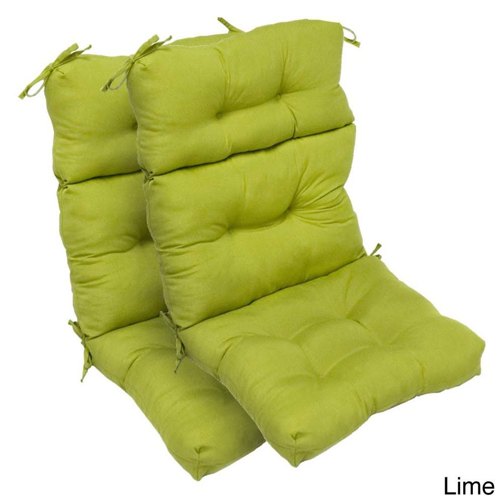 Driftwood Outdoor All-Weather High-Back Chair Cushions (Set of 2) by Havenside Home Lime