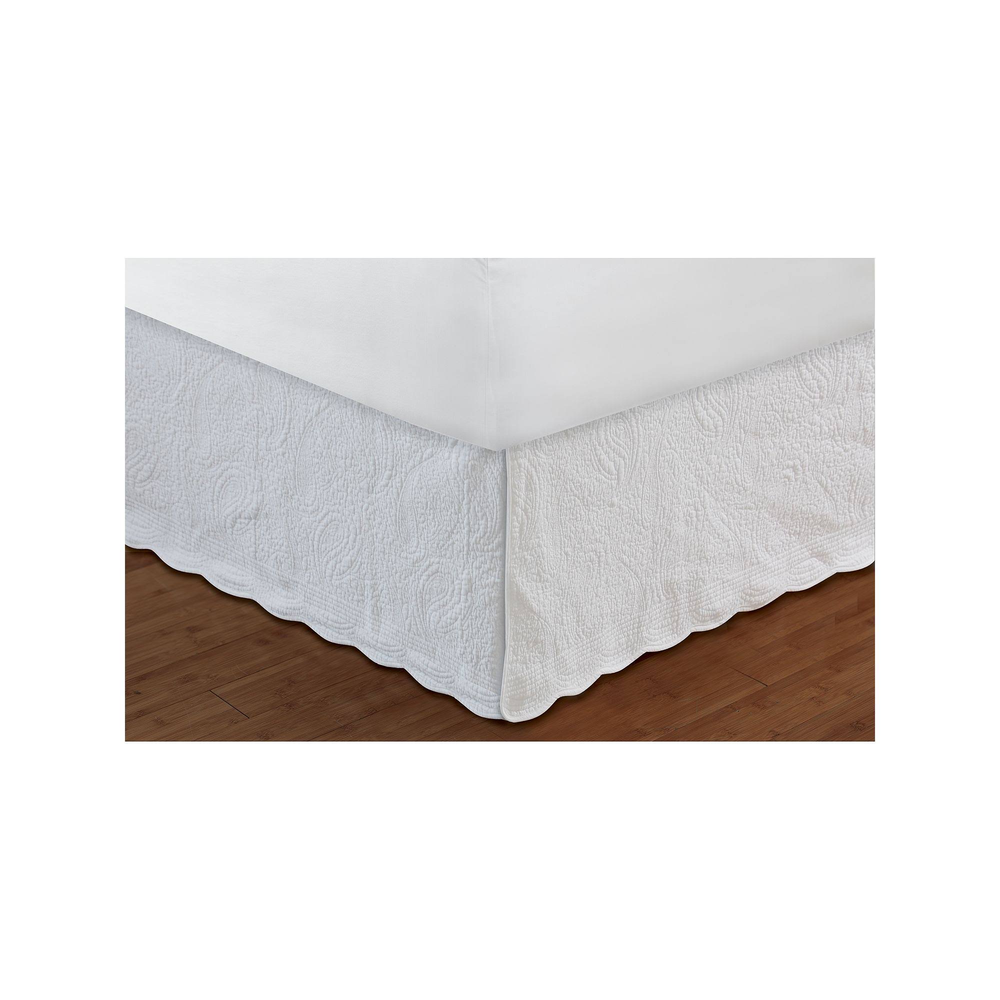 Greenland Home Paisley Quilted Bed Skirt, Twin