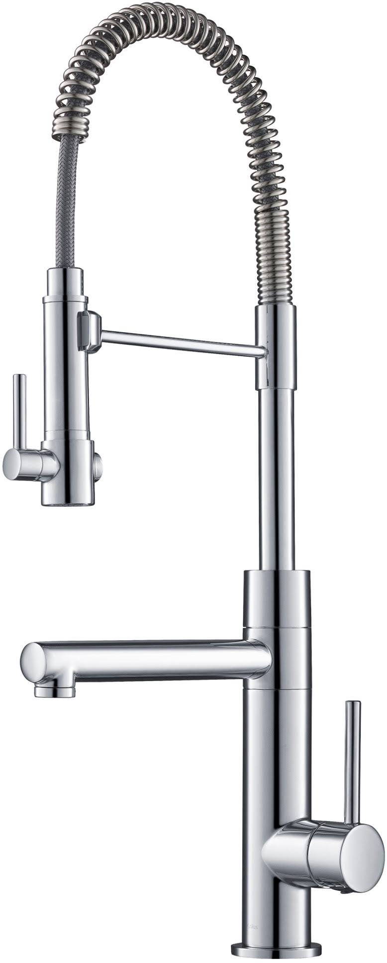 Kraus KPF-1603CH Artec Pro 2-Function Commercial Style Pre-Rinse Kitchen Faucet with Pull-Down Spring Spout u0026 Pot Filler Chr