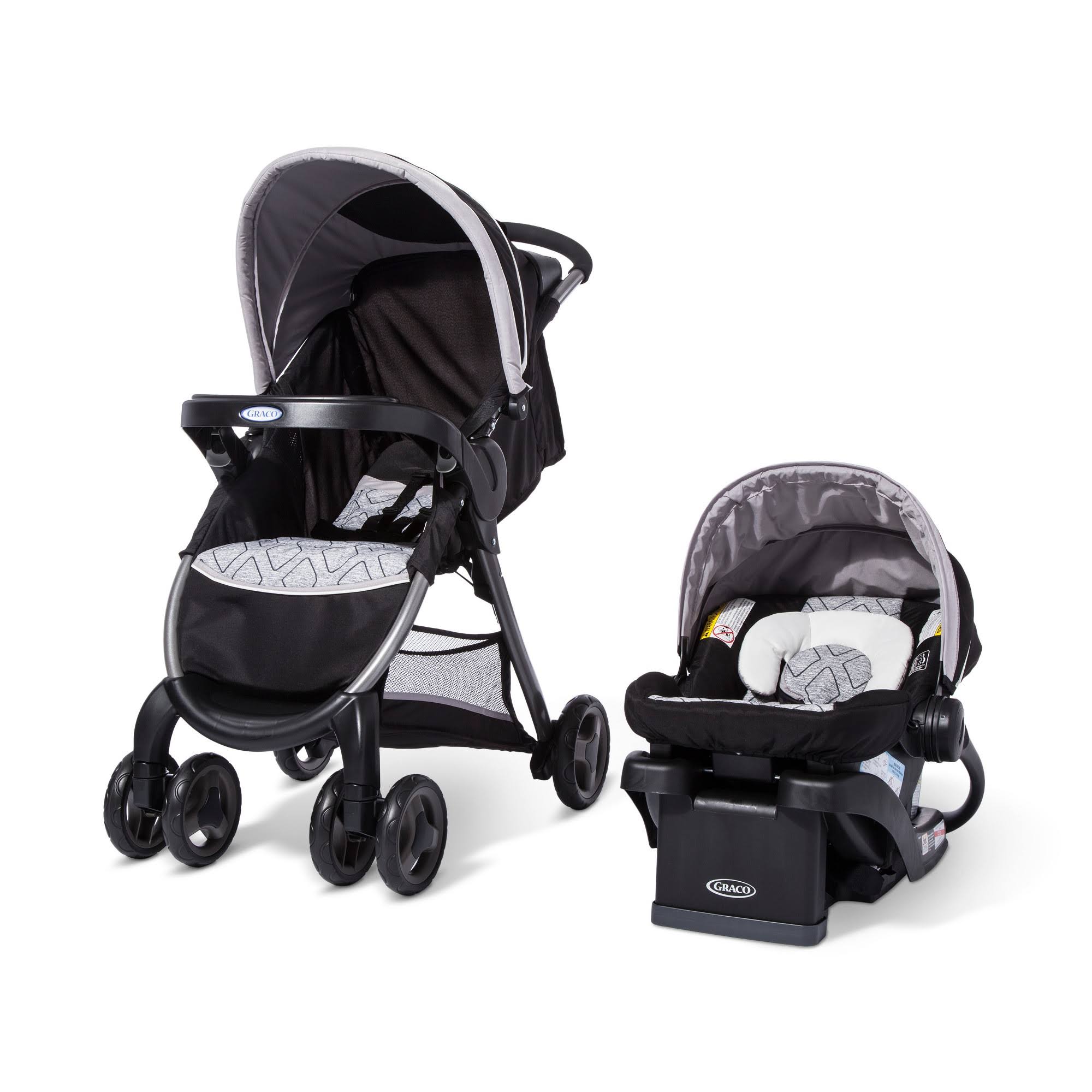 Graco - FastAction Fold Click Connect Travel System, Asher