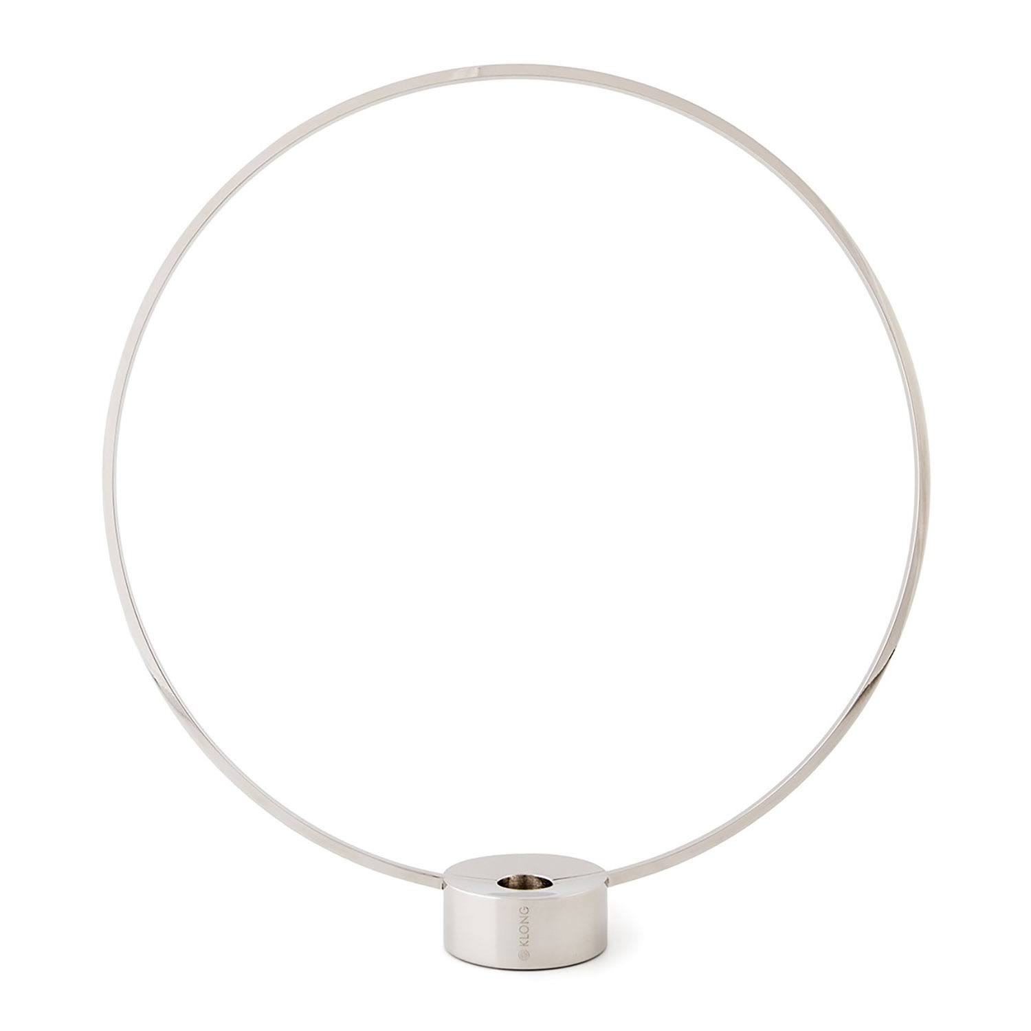 Klong Gloria Candle Holder 34 cm - Candleholders Nickel - 31402