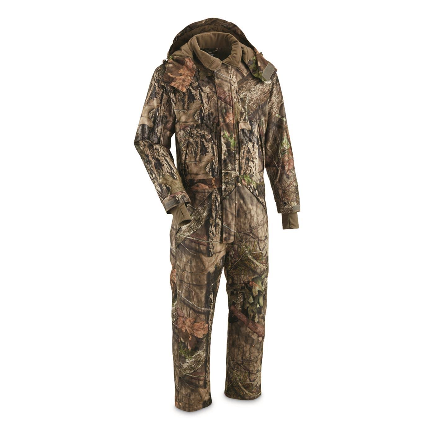 Plus Guide Gear Men&s Guide Dry Waterproof Insulated Hunting Coveralls, Size 2XL, Mossy Oak Break-Up Country